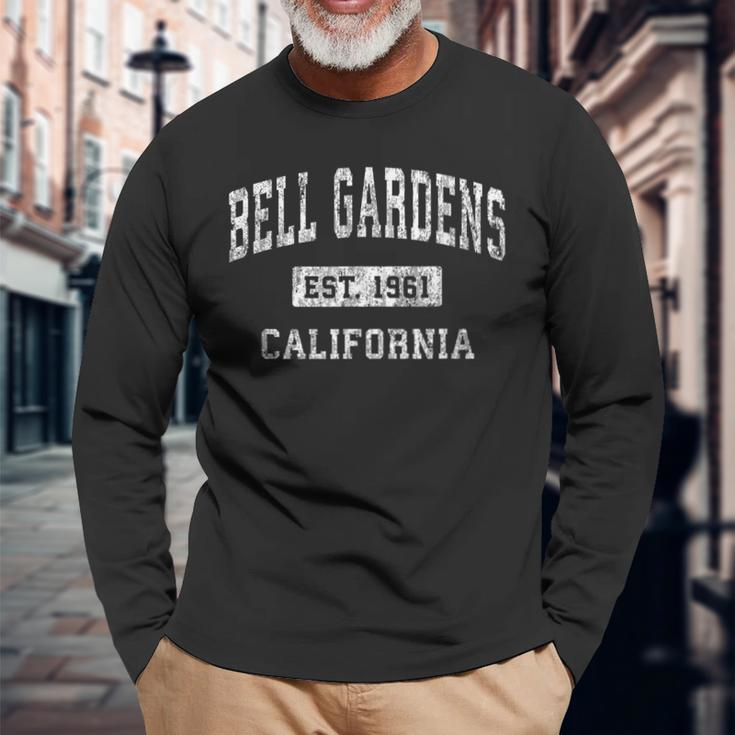 Bell Gardens California Ca Vintage Established Sports Long Sleeve T-Shirt Gifts for Old Men