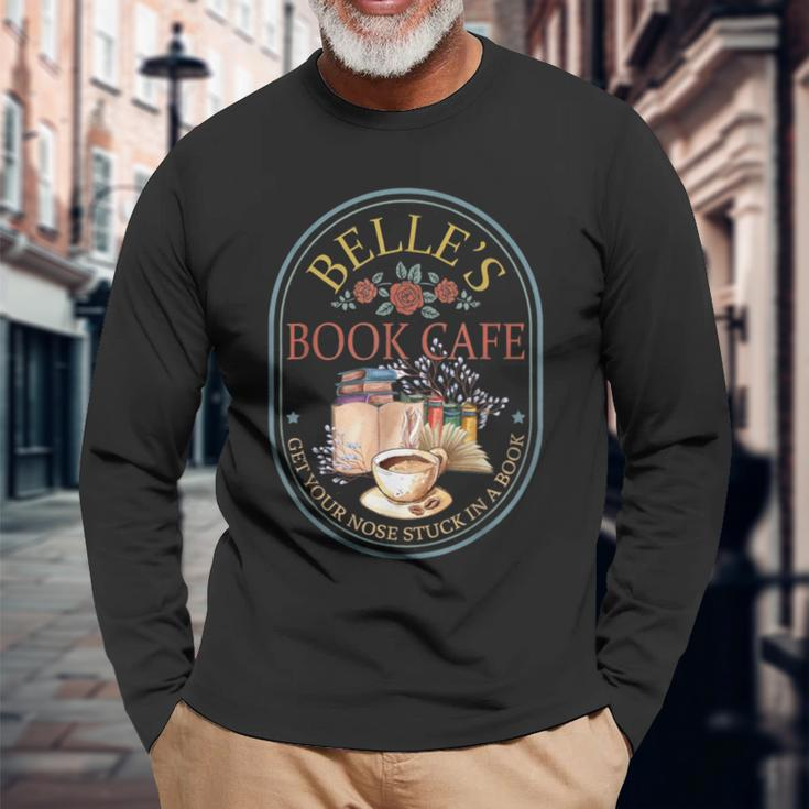 Belle's Book Cafe Belle-Book Shop Long Sleeve T-Shirt Gifts for Old Men