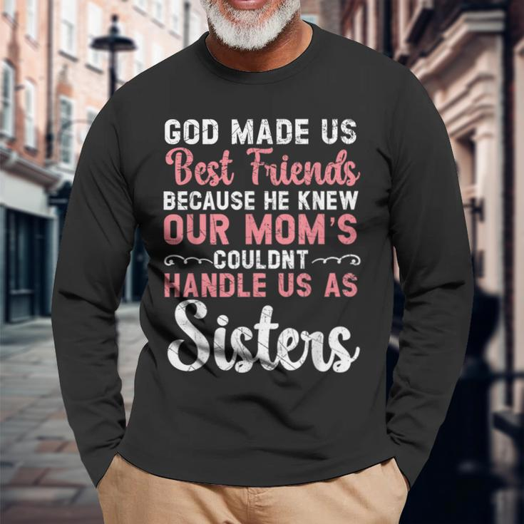 Best Friend Forever Friendship Bestie Bff Squad Long Sleeve T-Shirt Gifts for Old Men