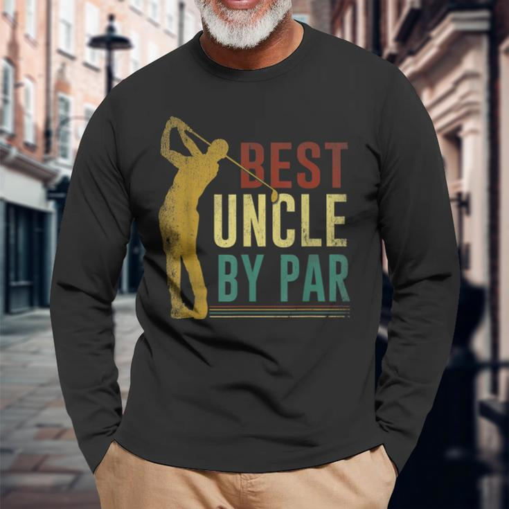 Best Uncle By Par Fathers Day Golf Grandpa Long Sleeve T-Shirt T-Shirt Gifts for Old Men