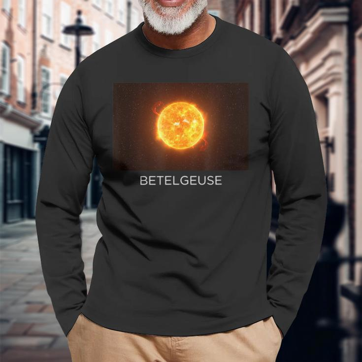 Betelgeuse Giant Star Orion Constellation Galaxy Long Sleeve T-Shirt Gifts for Old Men