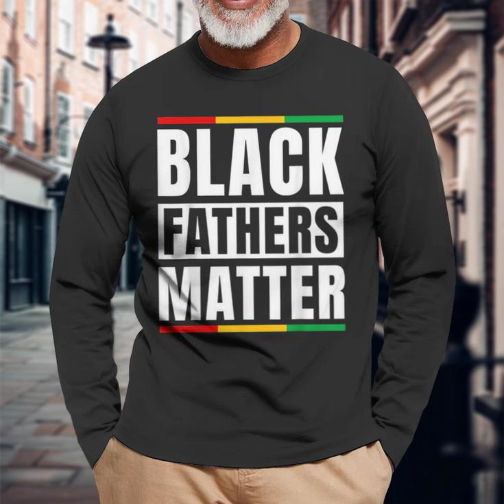 Black Fathers Matter Junenth Dad Pride Fathers Day Long Sleeve T-Shirt T-Shirt Gifts for Old Men
