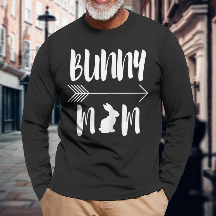 Bunny Mom Rabbit Mum Long Sleeve T-Shirt T-Shirt Gifts for Old Men