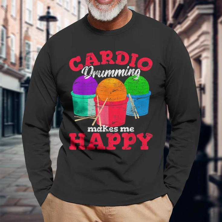 Cardio Drumming Squad Workout Gym Fitness Class Exercise Long Sleeve T-Shirt T-Shirt Gifts for Old Men