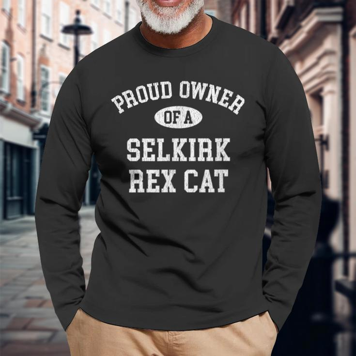 Cat Lovers Who Love Their Selkirk Rex Long Sleeve T-Shirt Gifts for Old Men