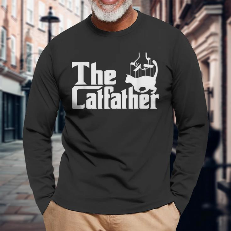 The Catfather Kitten Dad Summer For Pet Lovers Long Sleeve T-Shirt T-Shirt Gifts for Old Men