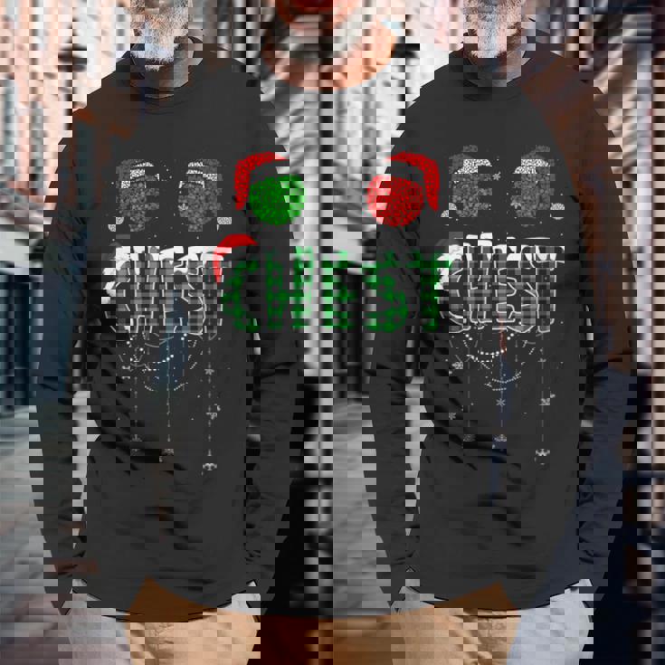 Chest Nuts Xmas Couple Christmas Couple Matching Long Sleeve T-Shirt Gifts for Old Men