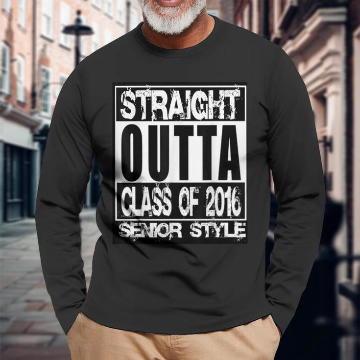 Class Of 2016 Senior Long Sleeve T-Shirt Gifts for Old Men