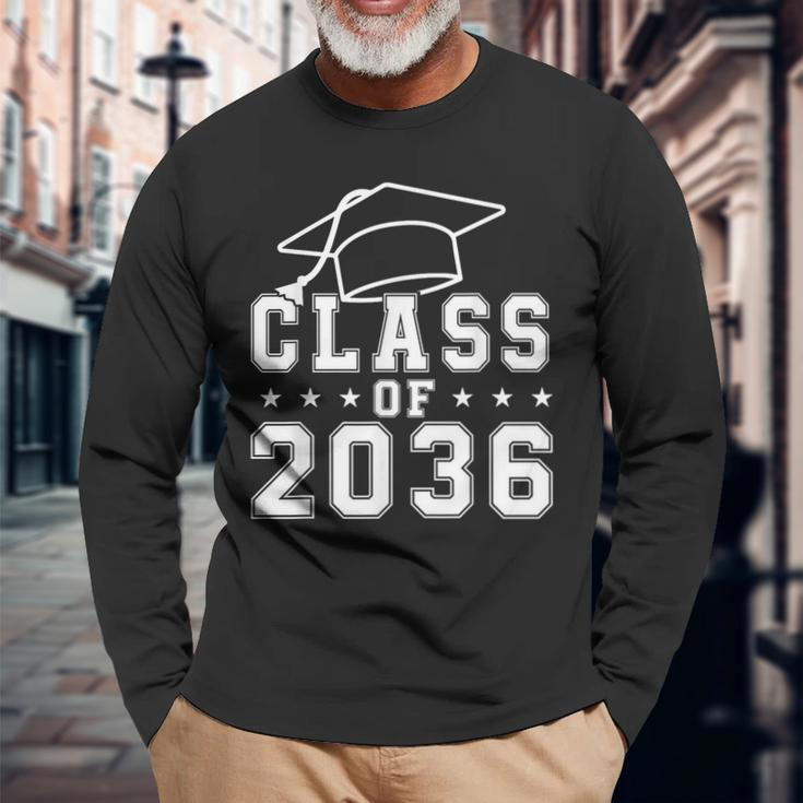 Class Of 2036 Grow With Me First Day Kindergarten Graduation Long Sleeve Gifts for Old Men