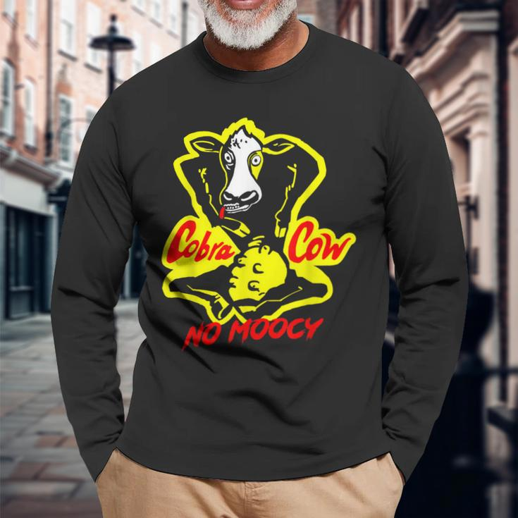 Cobra Cow No Moocy Satire Humor Long Sleeve T-Shirt Gifts for Old Men