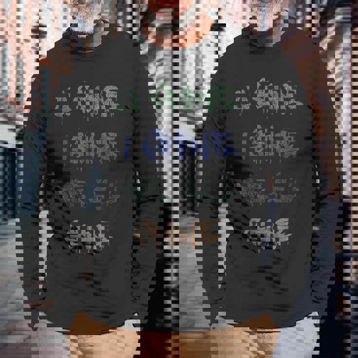 Compliment You Shine I Shine We All Shine Long Sleeve T-Shirt Gifts for Old Men