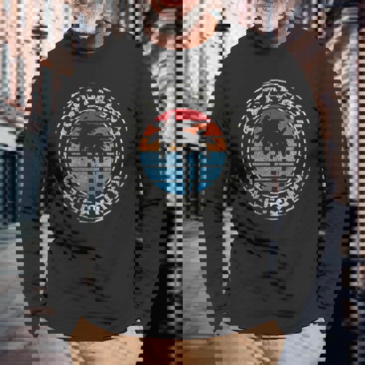 Costa Mesa California Ca Vintage Graphic Retro 70S Long Sleeve T-Shirt Gifts for Old Men