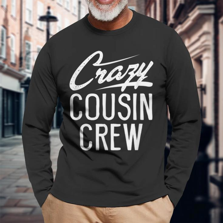 Crazy Cousin Crew Family Matching Christmas Party Long Sleeve T-Shirt Gifts for Old Men