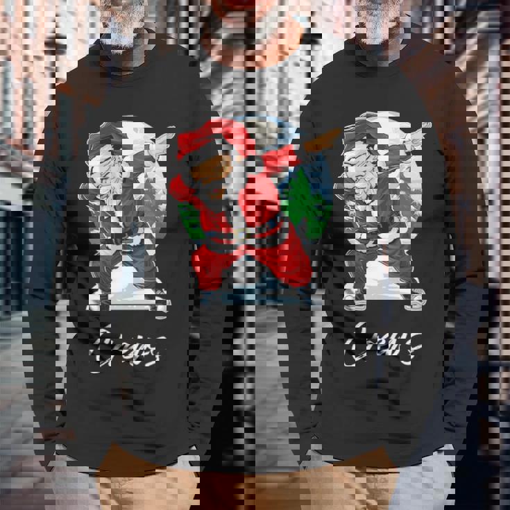 Crews Name Santa Crews Long Sleeve T-Shirt Gifts for Old Men