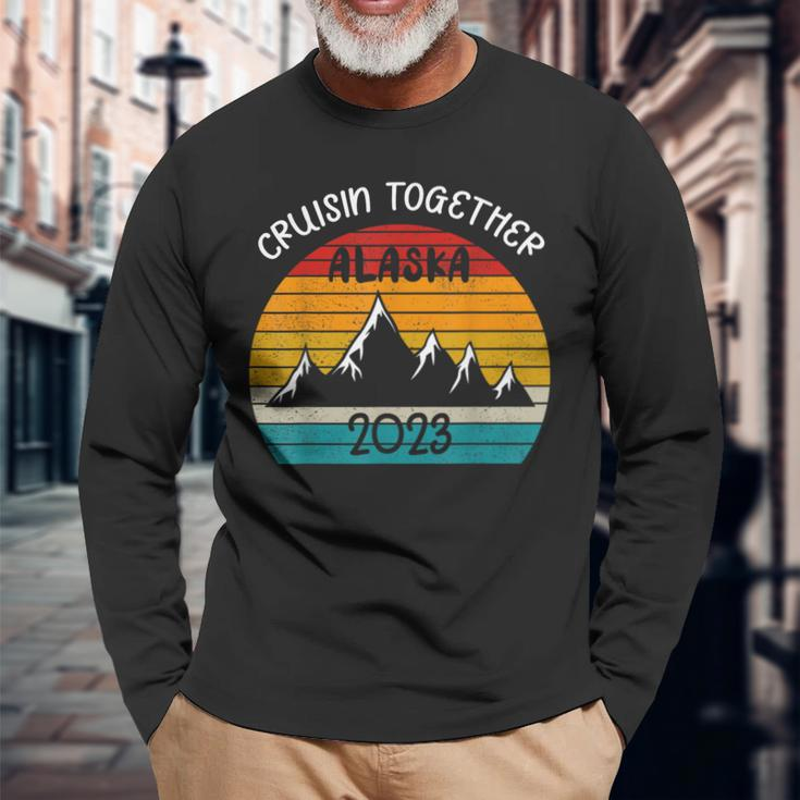 Cruisin Together Alaska 2023 Matching Friends Group Long Sleeve T-Shirt Gifts for Old Men