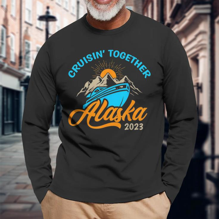 Cruising Alaska 2023 Alaskan Cruise Matching Long Sleeve T-Shirt Gifts for Old Men