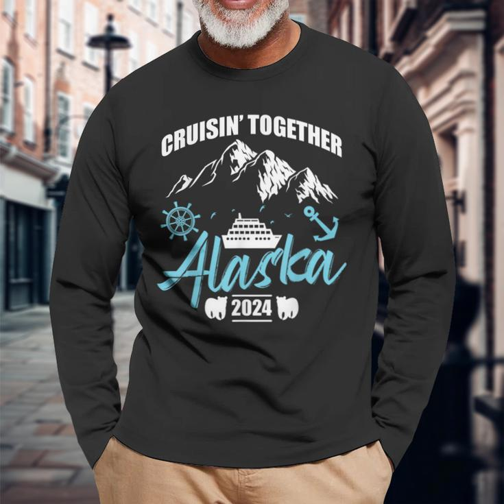 Cruising Together Alaska Trip 2024 Family Weekend Trip Match Long Sleeve T-Shirt Gifts for Old Men