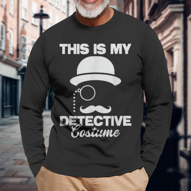 This Is My Detective Costume True Crime Lover Investigator Long Sleeve Gifts for Old Men