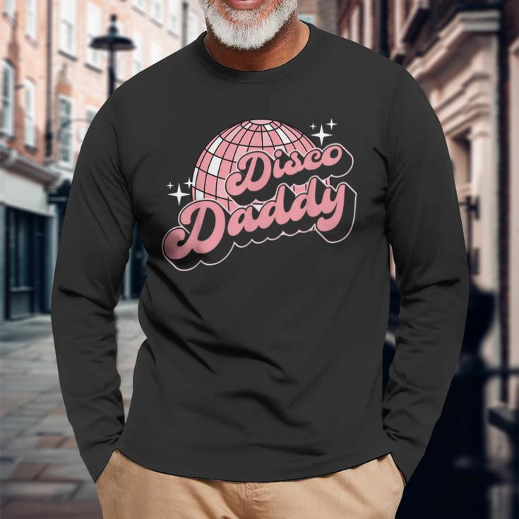 Disco Daddy Retro Vintage 60S Disco 70S Long Sleeve T-Shirt T-Shirt Gifts for Old Men