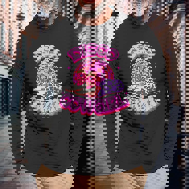 Disco Pink Cowgirl Hat & Boot Rodeo Western Country Southern Rodeo Long Sleeve T-Shirt T-Shirt Gifts for Old Men