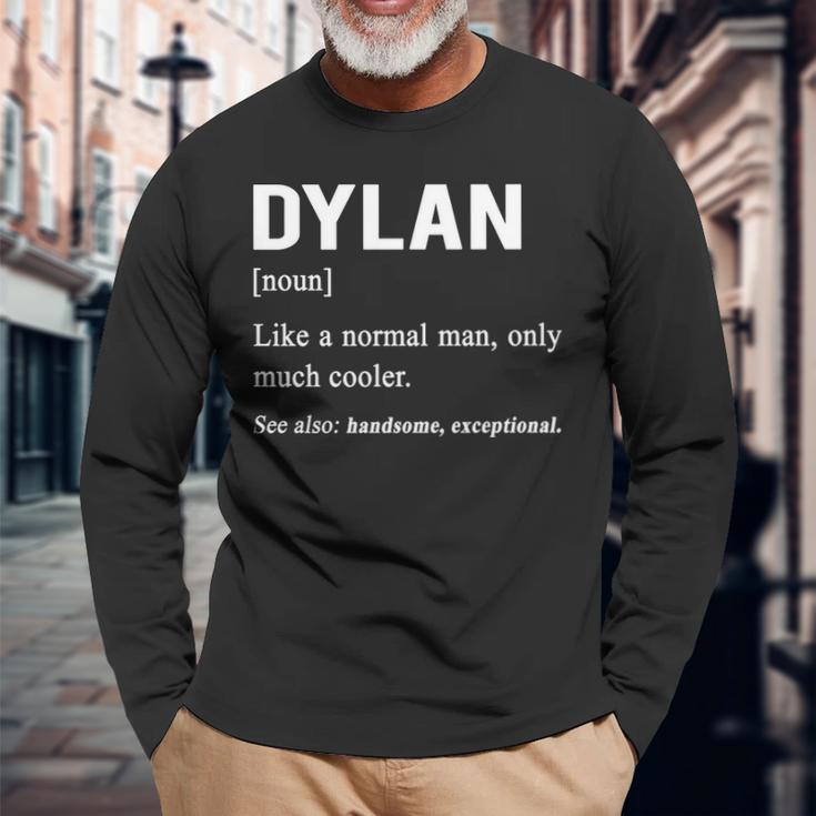Dylan Name Dylan Definition V2 Long Sleeve T-Shirt - Seseable