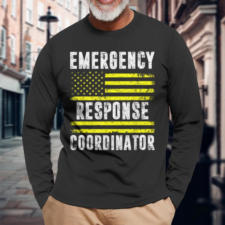Emergency Response Coordinator 911 Operator Dispatcher Long Sleeve T-Shirt Gifts for Old Men