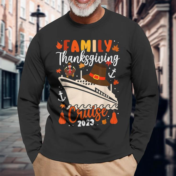 Family Thanksgiving Cruise 2023 Autumn Cruise Squad Matching Long Sleeve T-Shirt Gifts for Old Men