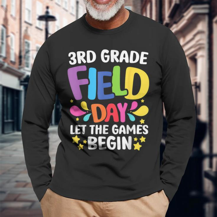 Field Day 2023 Students Field Day 3Rd Grade Let Games Begin Long Sleeve T-Shirt T-Shirt Gifts for Old Men