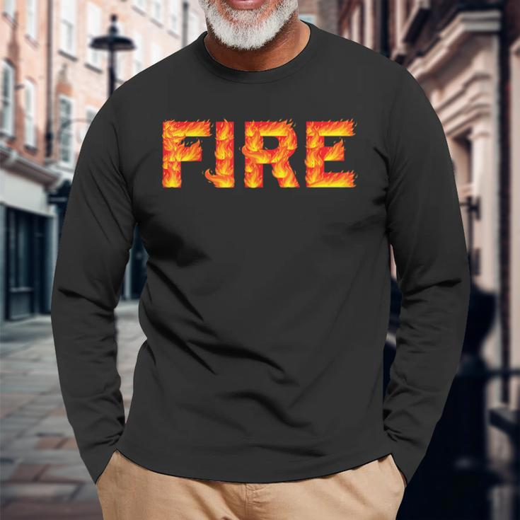 Fire And Ice Last Minute Halloween Matching Couple Costume Long Sleeve T-Shirt Gifts for Old Men