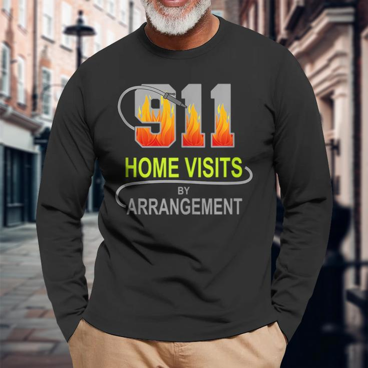 Firefighter And Fire Department With Pride And Honor Long Sleeve T-Shirt T-Shirt Gifts for Old Men