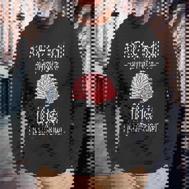 89Th Birthday 89 Year Old Cards Long Sleeve T-Shirt Gifts for Old Men