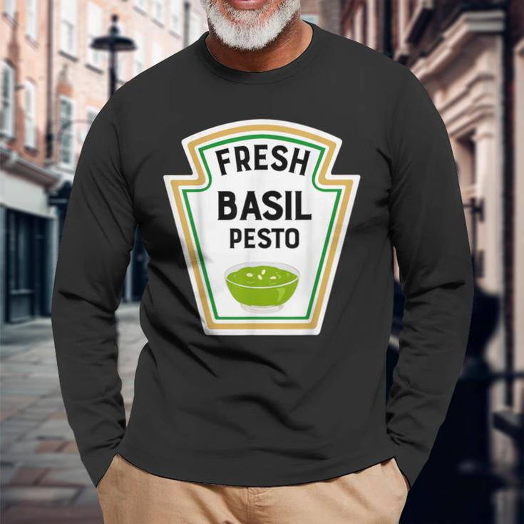 Group Condiments Halloween Costume Family Basil Pesto Long Sleeve T-Shirt Gifts for Old Men