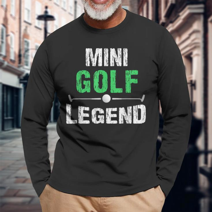 Miniature Golfing Mini Golf Legend Golfer Long Sleeve T-Shirt Gifts for Old Men