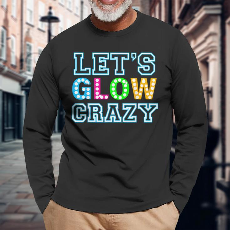 Party Let's Glow Crazy Birthday Party Birthday Glow Long Sleeve Gifts for Old Men