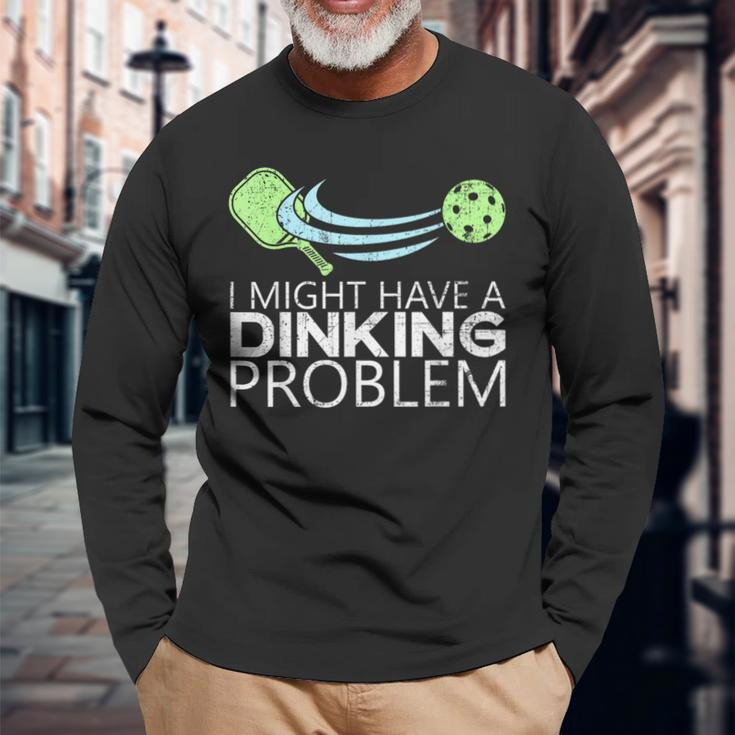 Pickleball Lover Pickleball Player Pickleball Long Sleeve T-Shirt Gifts for Old Men