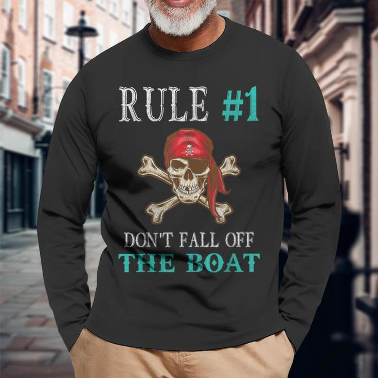 Pirate Quote Tampa Gasparilla Crossbones Long Sleeve T-Shirt Gifts for Old Men