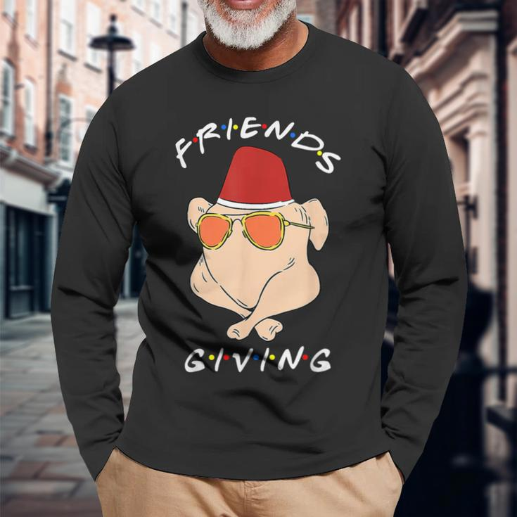 Thanksgiving Friendsgiving Turkey S Long Sleeve T-Shirt Gifts for Old Men
