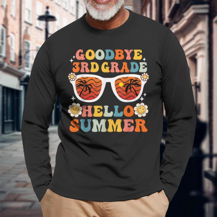 Goodbye 3Rd Grade Hello Summer Third Grade Graduate Long Sleeve T-Shirt T-Shirt Gifts for Old Men