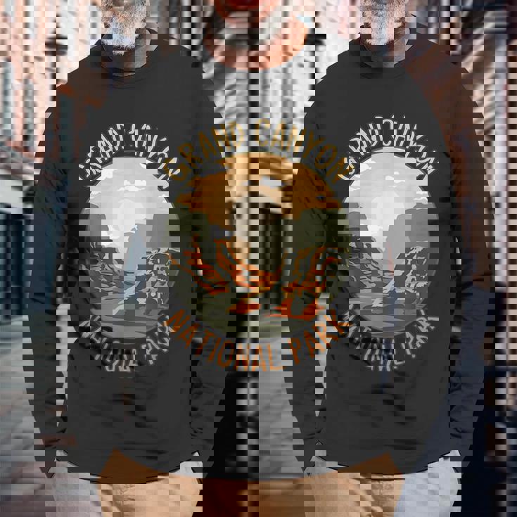 The Grand Canyon National Park Long Sleeve T-Shirt T-Shirt Gifts for Old Men