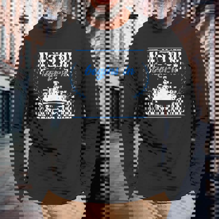 Grand Prairie Born In Grand Prairie Long Sleeve T-Shirt Gifts for Old Men