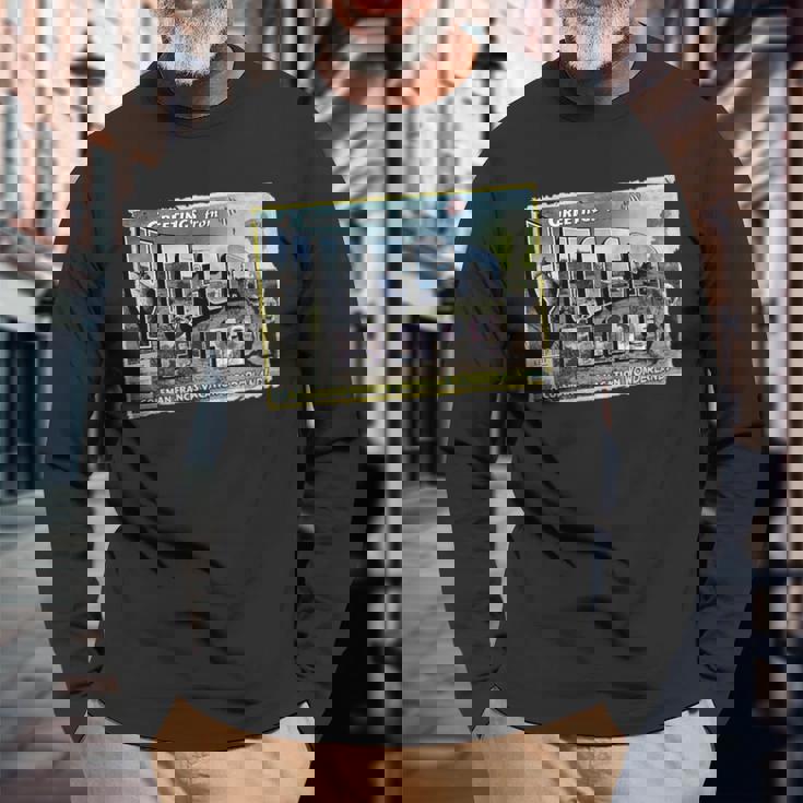 Greetings From Yucca Flats Long Sleeve T-Shirt Gifts for Old Men