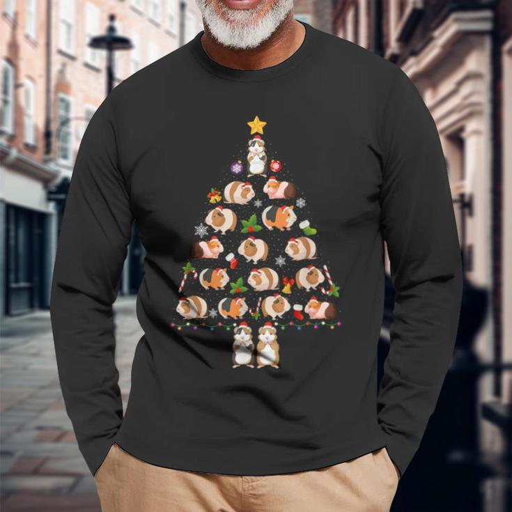 Guinea Pig Christmas Tree Ugly Christmas Sweater Long Sleeve T-Shirt Gifts for Old Men