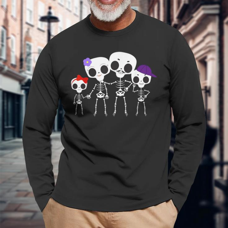 Halloween Family Ghost Long Sleeve T-Shirt Gifts for Old Men