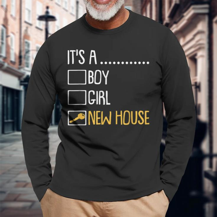 House Homeowner Housewarming Party New House Long Sleeve T-Shirt Gifts for Old Men