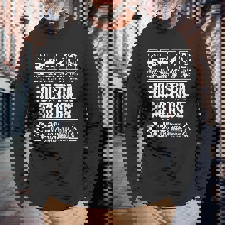 Industrial Ecologist Job Title Quote Coworker Job Long Sleeve T-Shirt Gifts for Old Men