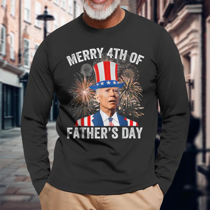 Joe Biden Merry 4Th Of Fathers Day Puzzled 4Th Of July Long Sleeve T-Shirt Gifts for Old Men Joe Biden Merry 4Th Of Fathers Day Puzzled 4Th Of July Long Sleeve T-Shirt Gifts for Old Men