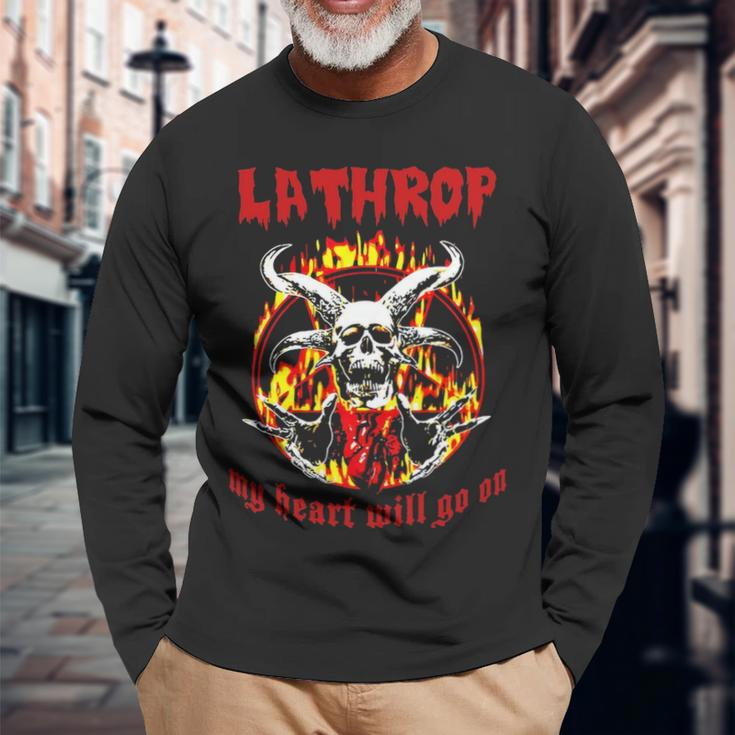 Lathrop Name Lathrop Name Halloween V2 Long Sleeve T-Shirt Gifts for Old Men