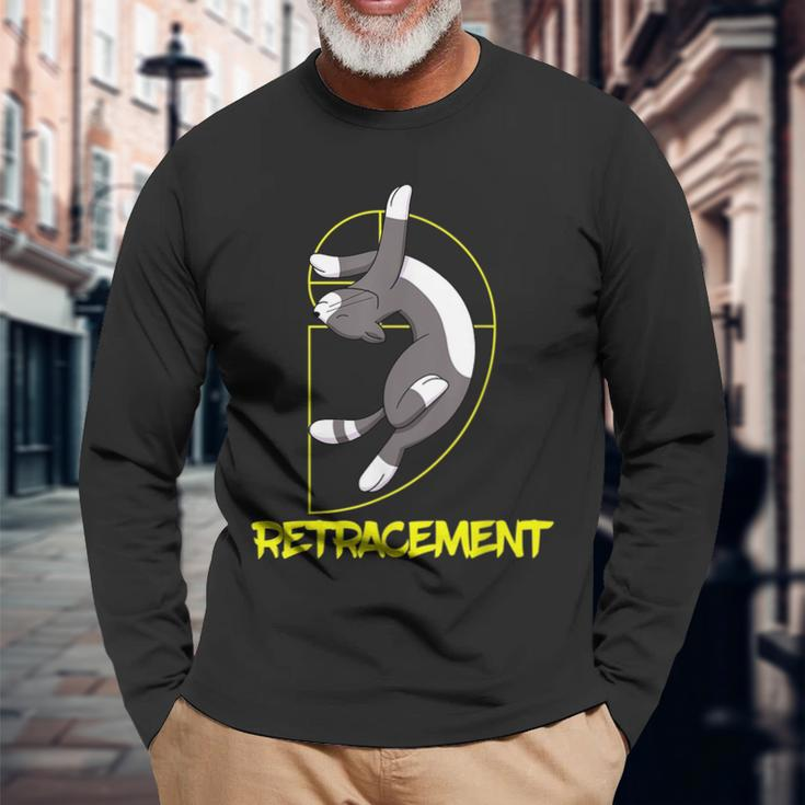 Leonardo Fibonacci Italian Mathematician Cat Spiral Long Sleeve T-Shirt T-Shirt Gifts for Old Men
