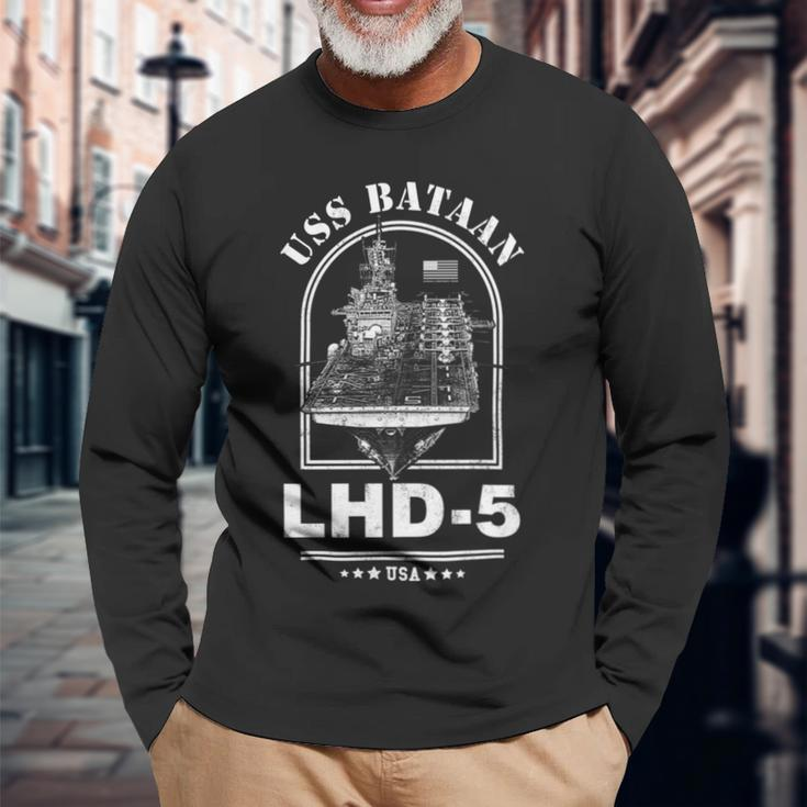 Lhd5 Uss Bataan Long Sleeve T-Shirt Gifts for Old Men