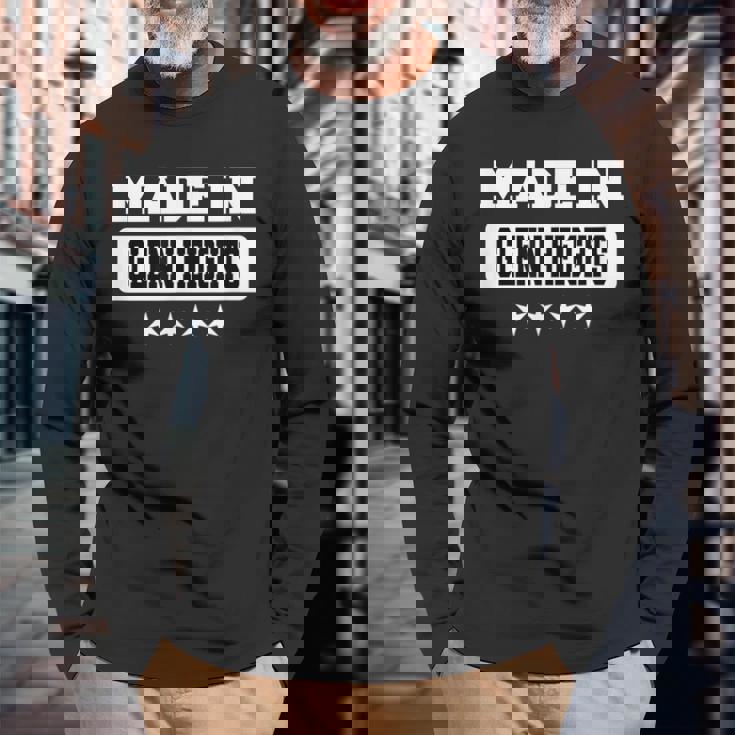 Made In Glenn Heights Long Sleeve T-Shirt Gifts for Old Men